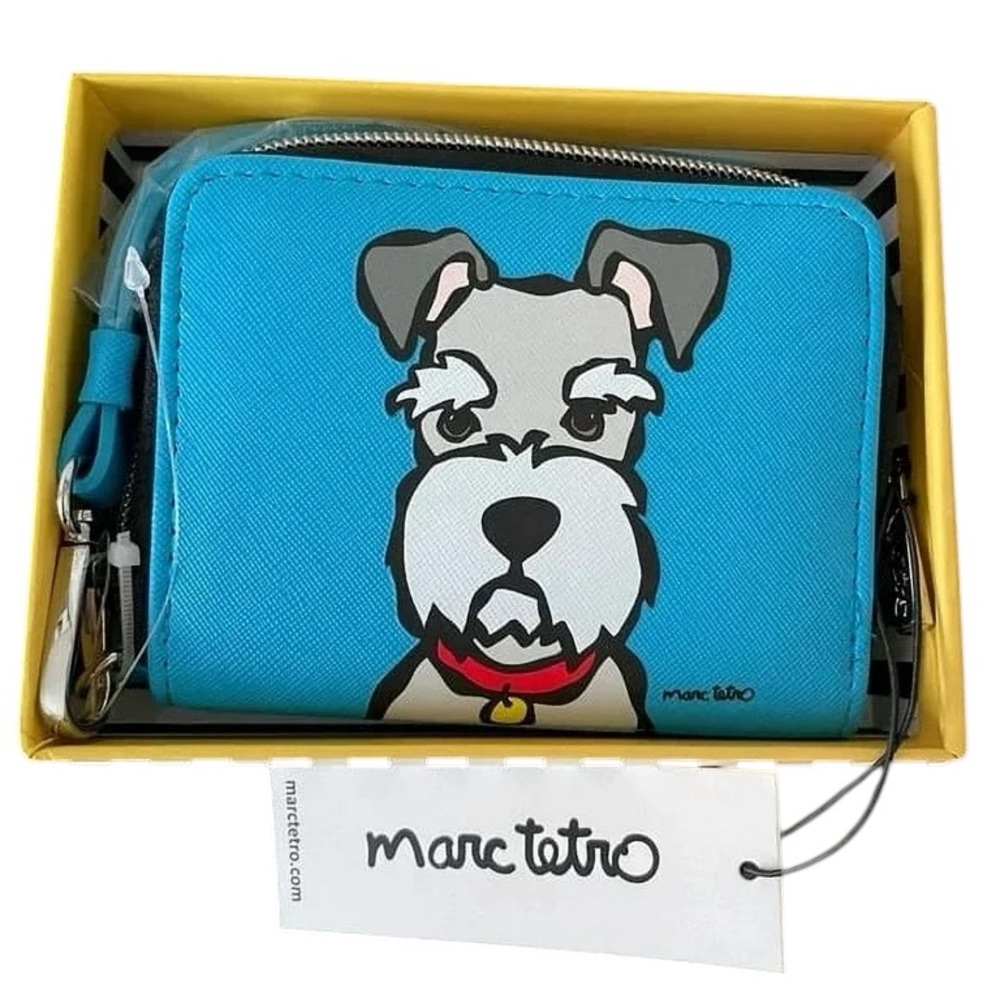 NWT Marc Tetro Schnauzer Wristlet Wallet